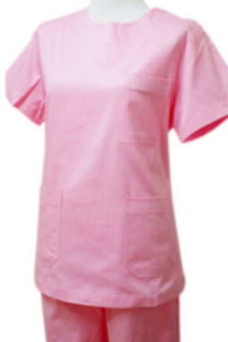 LC-8007(한벌/분홍색라운드수술복/병원수술복/예쁜수술복/수술가운)