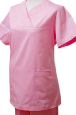 LC-8008 한벌/분홍색Y넥수술복/병원수술복/예쁜수술복/수술가운